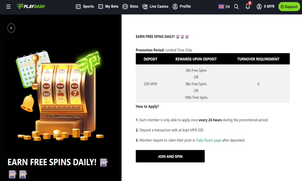 playdash Free Credit No Deposit