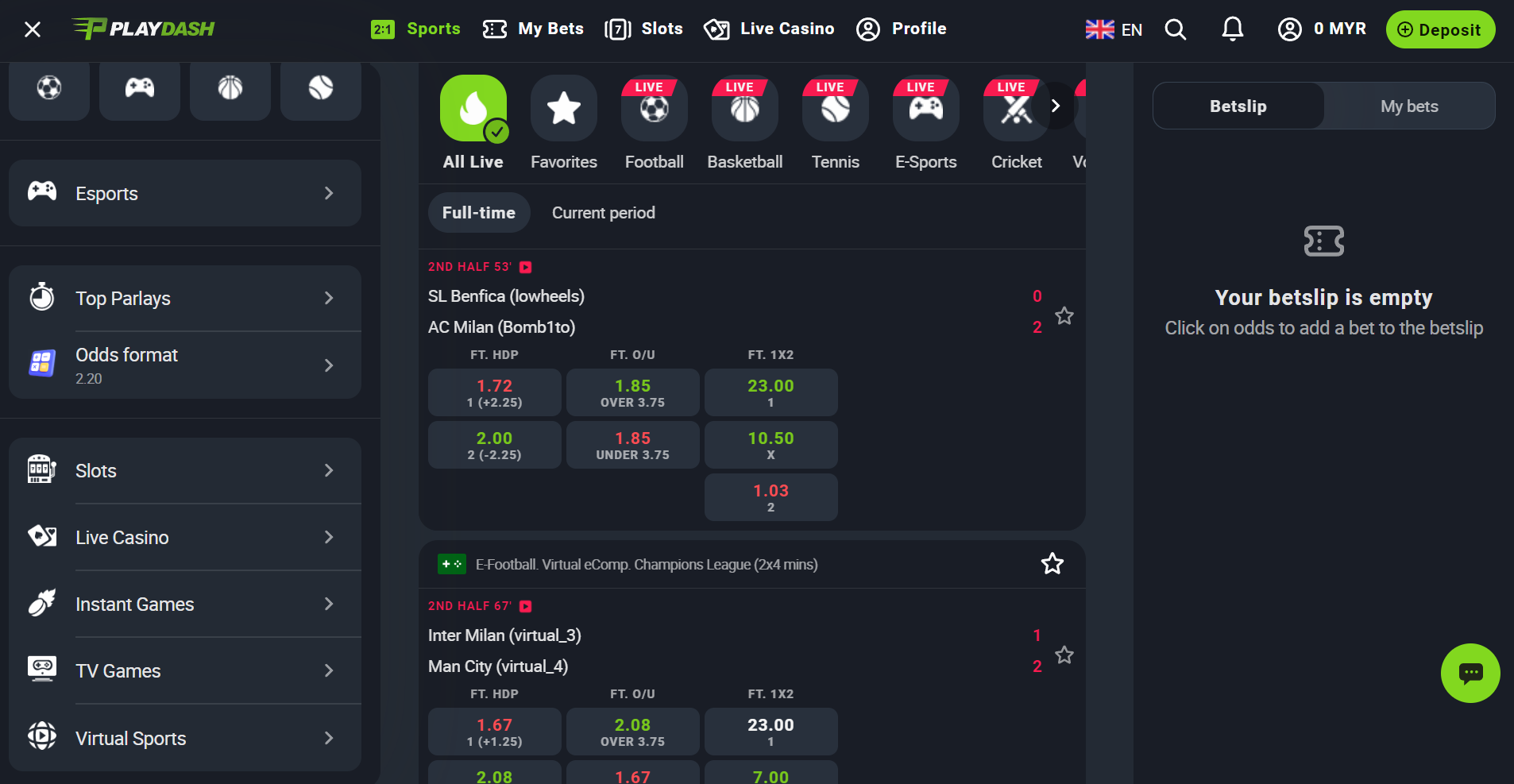 betting on football in singapore